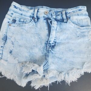 Kancan denim distressed shorts